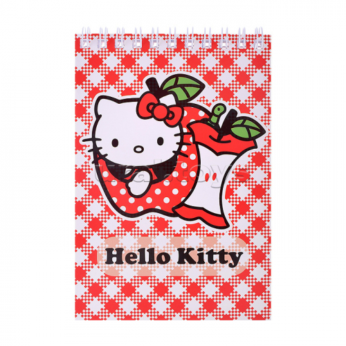 Блокнот 60л. Hello Kitty-2, формат А6, на гребне, целлюлозный картон