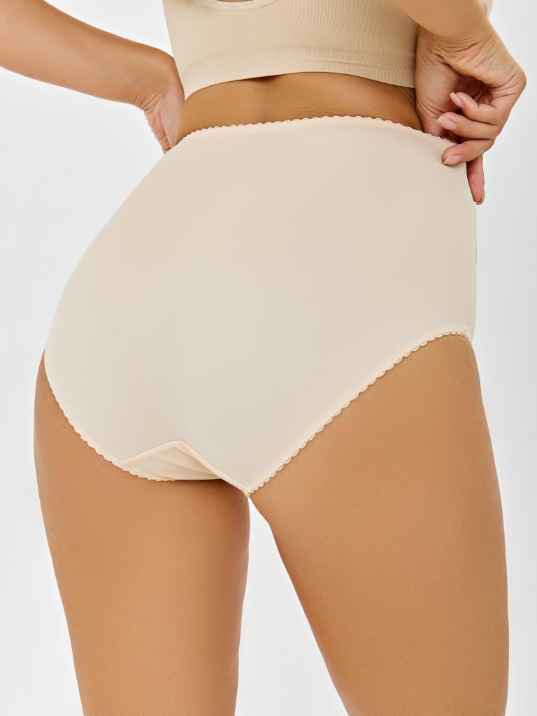 440489 DU1025 Трусы коррекция женские BEIGE
