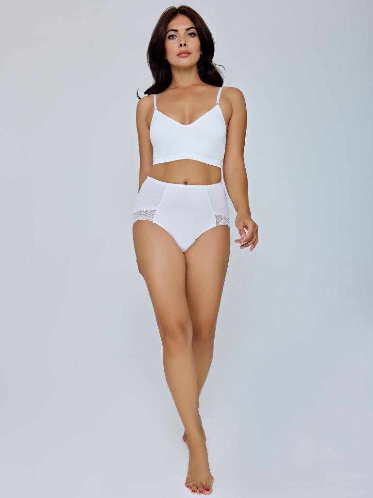 320415 DU1007 Трусы коррекция женские WHITE