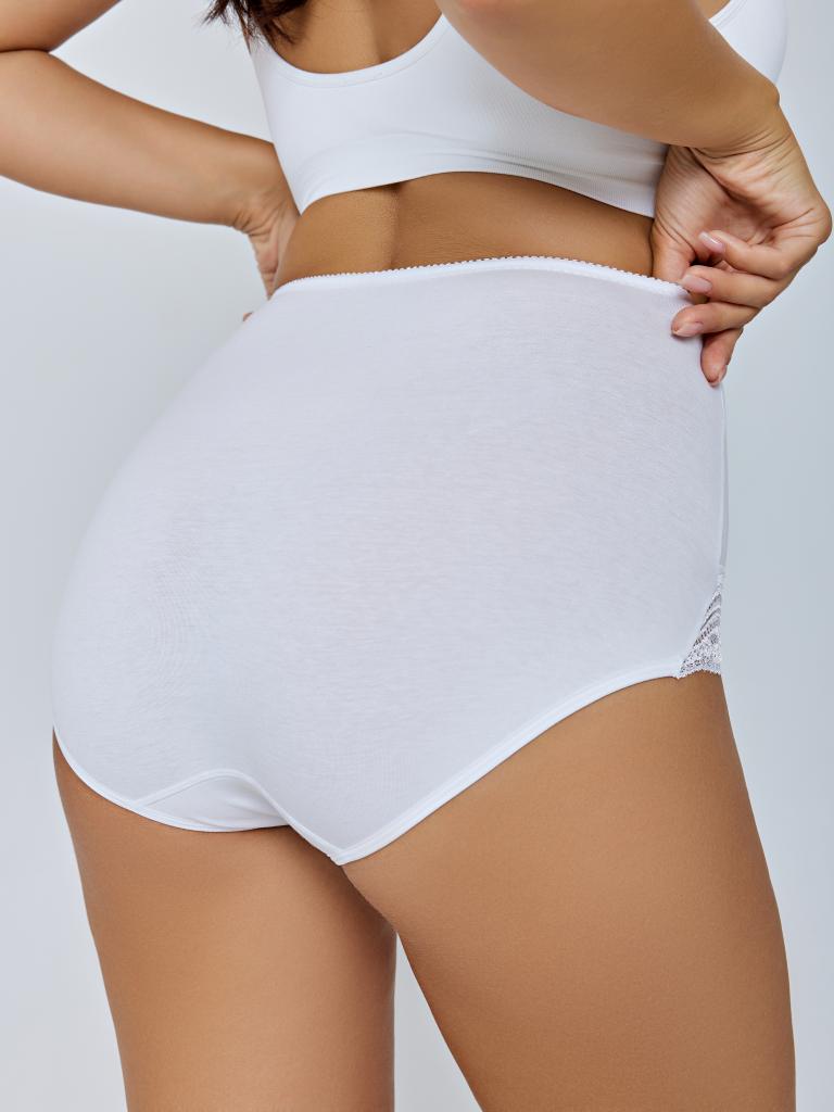 320415 DU1007 Трусы коррекция женские WHITE