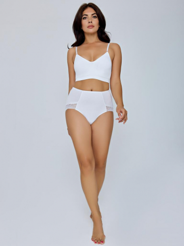 320415   DU1007 Трусы коррекция женские WHITE