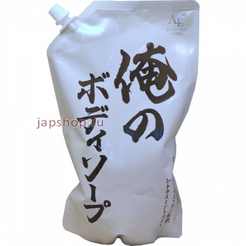 Mitsuei Pure Body Освежающий гель для душа для мужчин, аромат цитрусов, мягкая упаковка, 840 мл (4978951300301)
