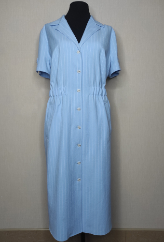 Платье Bazalini 4427 голубой-полоска