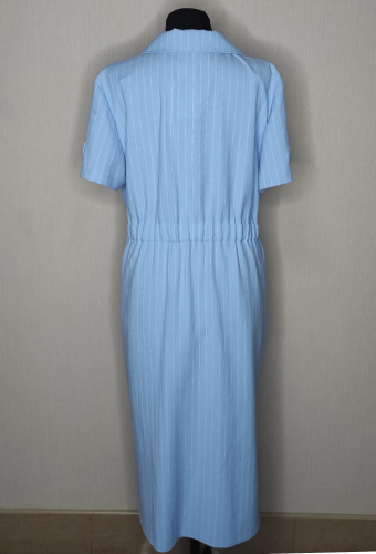 Платье Bazalini 4427 голубой-полоска