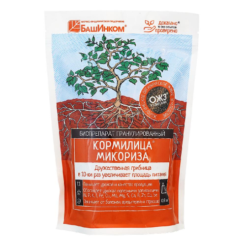 Уд. Кормилица-Микориза (ДОЙ-ПАК 0,8 кг) гранулированная/ 12шт БашИнком