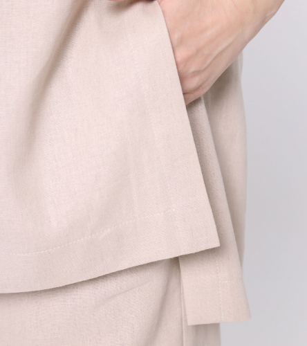 Комплект женский (блузка, брюки) ПА 141220wБежевый