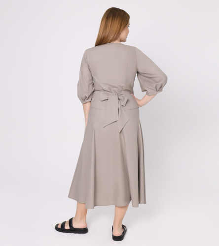 Комплект женский (блузка, юбка) ПА 144310wБежевый