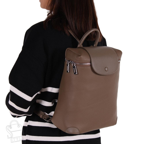 Рюкзак женский кожаный 7138VG gray Vitelli Grassi