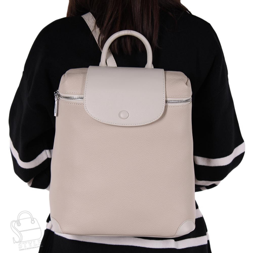 Рюкзак женский кожаный 7138VG white  Vitelli Grassi