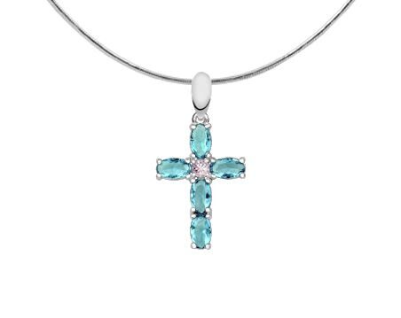 Подвеска из серебра куб.циркон., В13-0054г