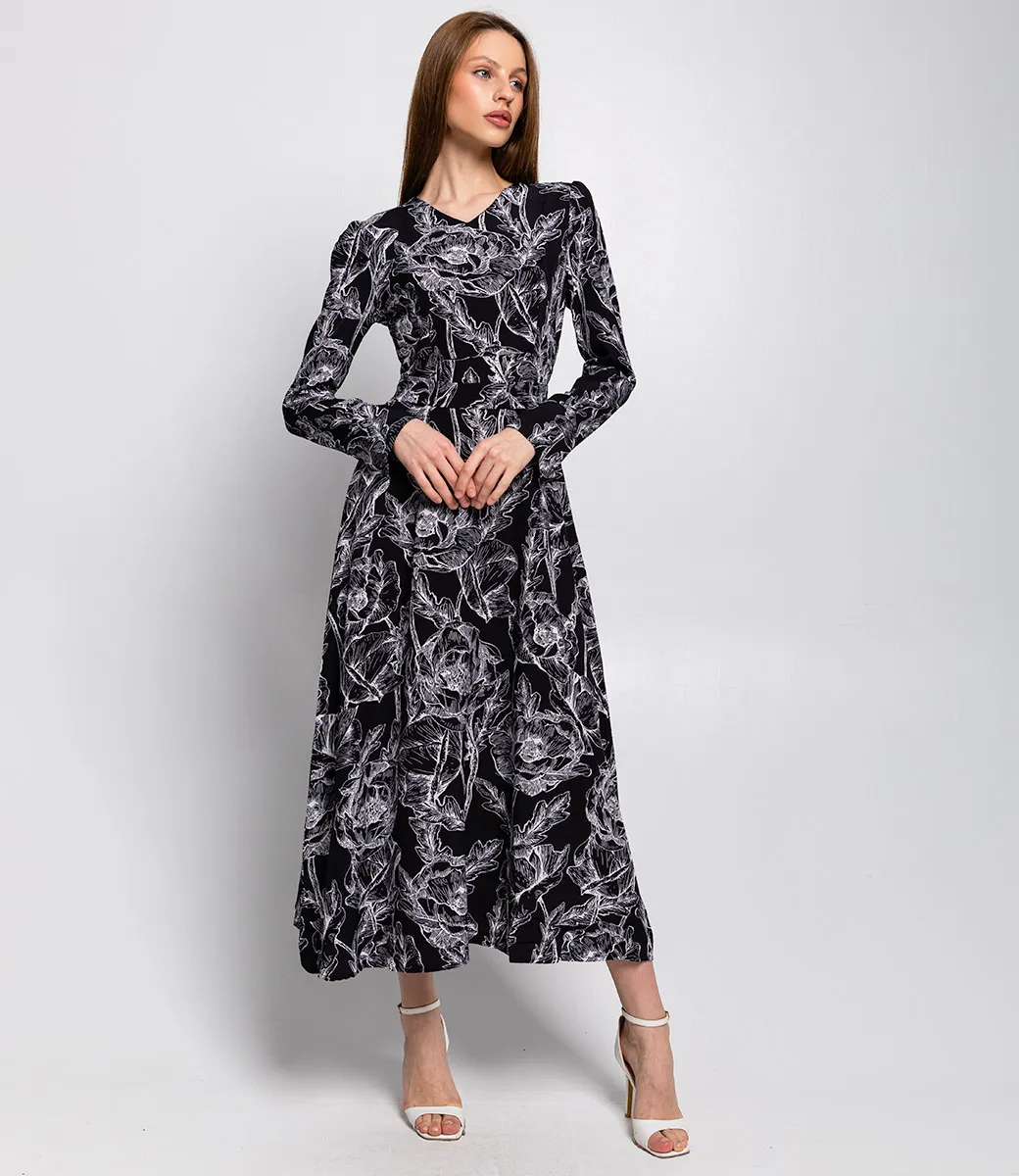 Платье #КТ63009, чёрный