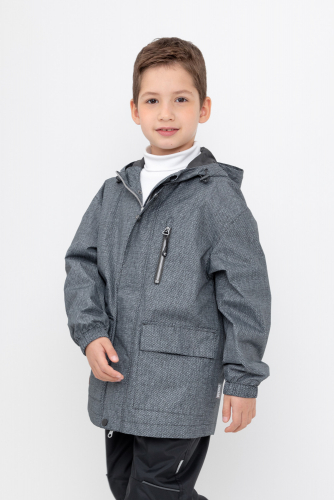 Crockid Куртка ВК 30138/н/3 ГР серый, текстура ткани Crockid