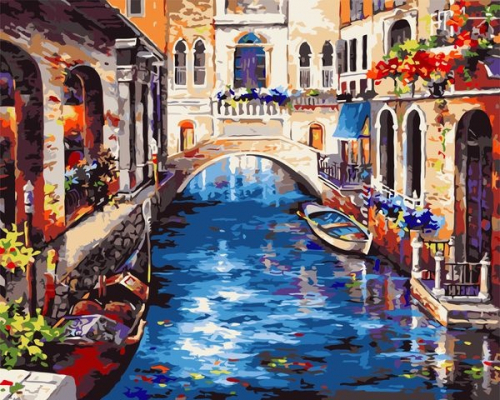 Картины по номерам Канал в Венеции