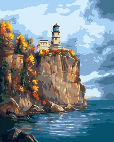 Картины по номерам Осенний маяк