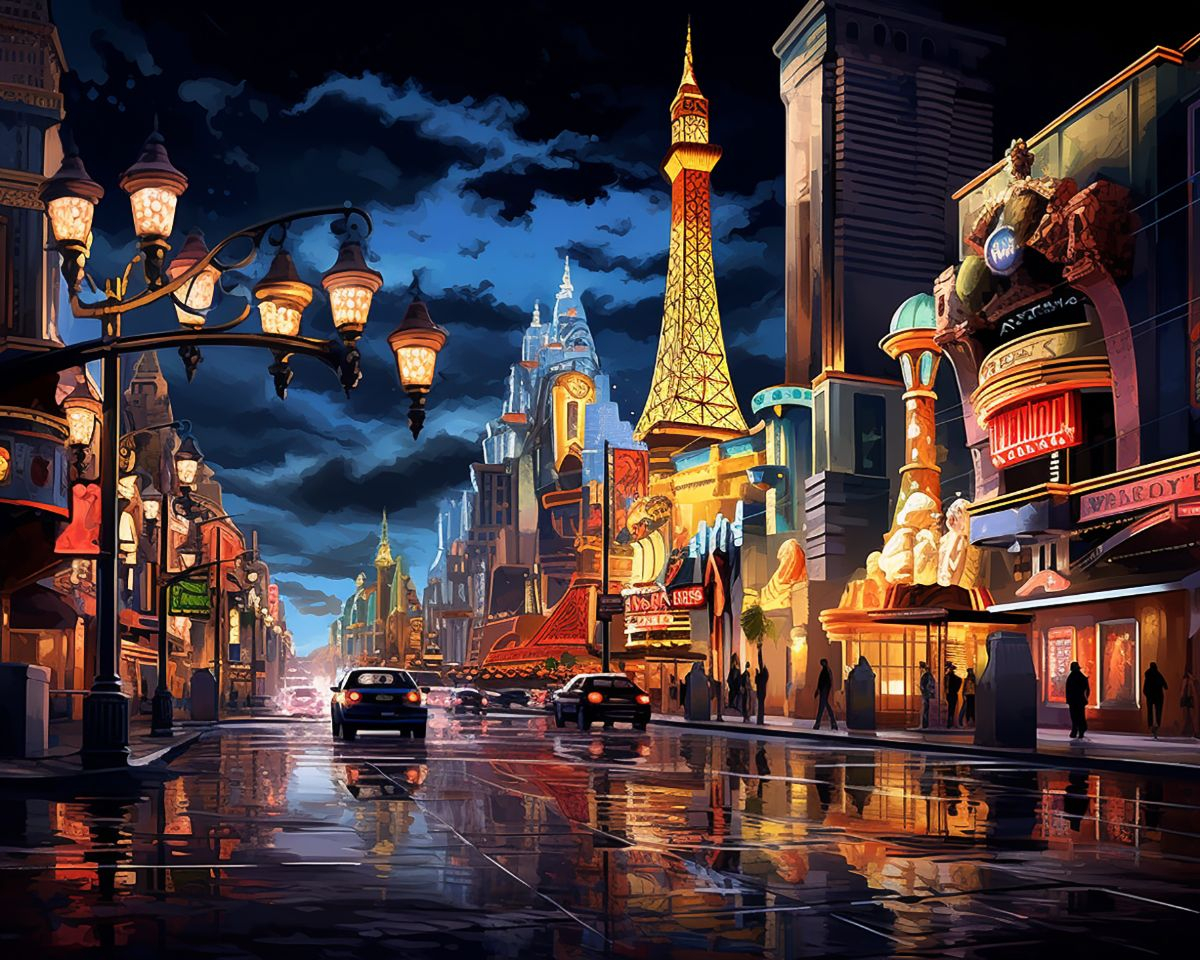 Картина по номерам на холсте и подрамнике 40х50 см