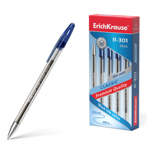 Ручка гел R-301 Gel Stick Classic 0.5, синий