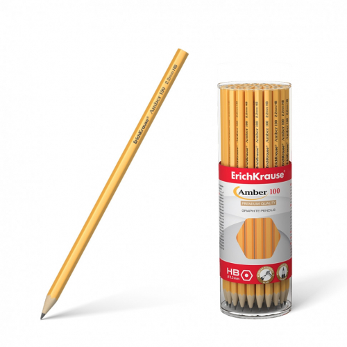 Чернограф шестигр карандаш Amber 100 HB