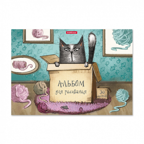 Альбом д/р Cat & Box, А4, 30 л