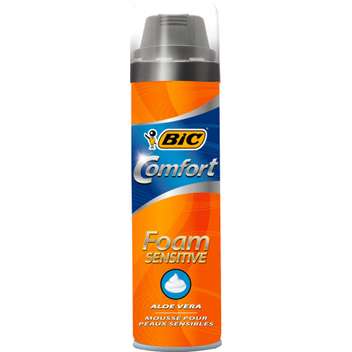 Бик Комфорт / Bic Comfort - Пена для бритья Foam Sensitive Aloe Vera 250 мл