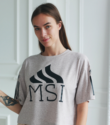 Коллекция MSI футболка Shortend (Шотенд-Укороченный) № 14 372 31big мокачино
