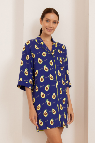 Рубашка 56426 Фиолетовый авокадо Laete_Рубашка 56426 Фиолетовый авокадо Ст.цена 3500р.