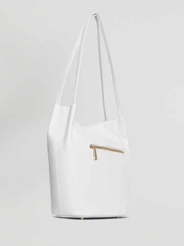 Сумка: Женская кожаная сумка Richet 3162LG 256 Белый
