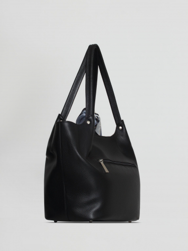Сумка: Женская кожаная сумка Richet 2990LN 683 Черный