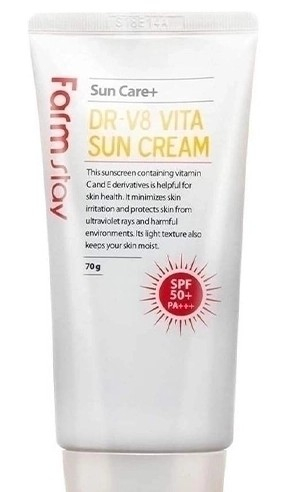 Солнцезащитный крем с витаминами FARMSTAY DR-V8 Vita Sun Cream SPF 50+/PA+++