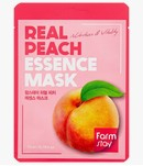 Маска тканевая для лица питательная с экстрактом персика FARMSTAY Real Peach Essence Mask
