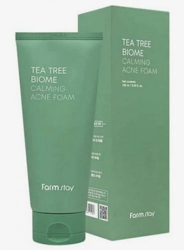Пенка для умывания успокаивающая pH 5.5 FARMSTAY Tea Tree Biome Calming Acne Foam
