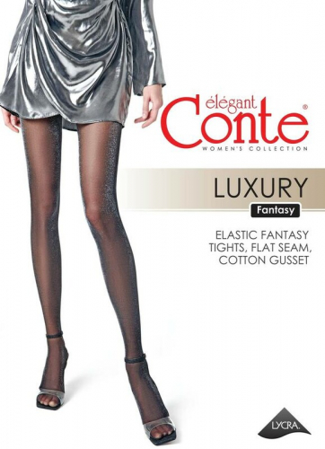 Фантазийные CONTE LUXURY Колготки с люрексом