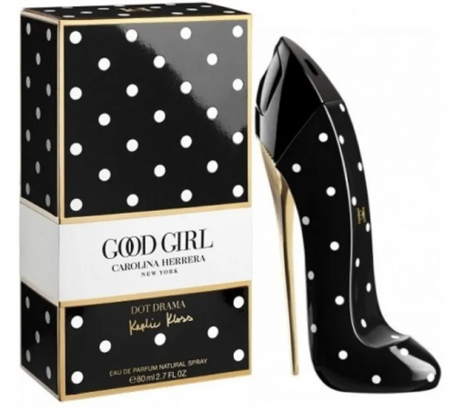 Копия парфюма Carolina Herrera Good Girl Dot Drama (черная в белый горошек упаковка)