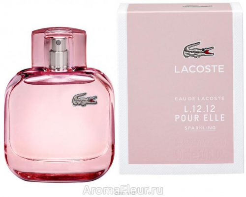 Копия парфюма Lacoste L.12.12 Pour Elle Sparkling (розовый флакон)
