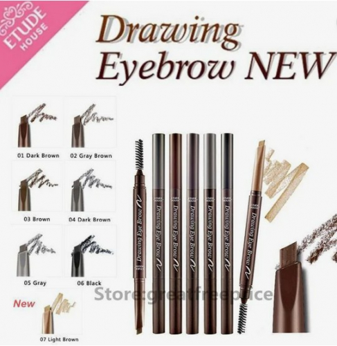 Карандаш для бровей автоматический с щеточкой ETUDE HOUSE Drawing Eye Brow #03 Brown