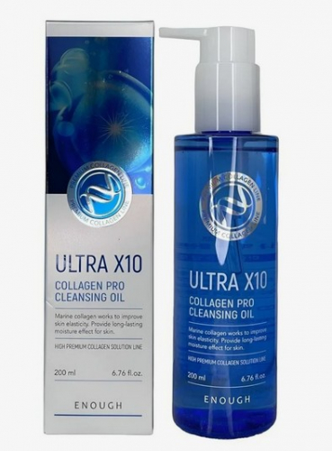 Масло гидрофильное очищающее с морским коллагеном ENOUGH Ultra X10 Collagen Pro Cleansing Oil