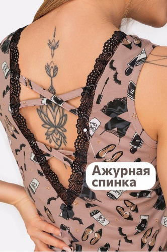 Женская хлопковая сорочка Happyfox