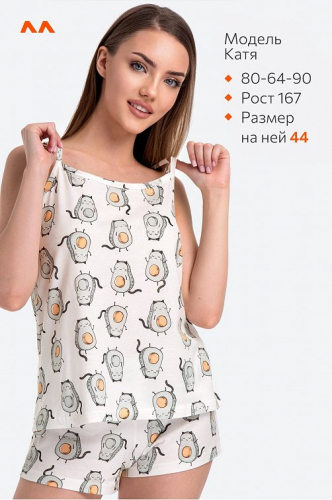 Женская пижама с шортами Happyfox