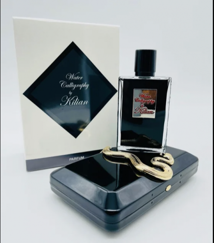 Копия парфюма Kilian Water Calligraphy (белая коробка с черным ромбом внутри металл коробка змея)