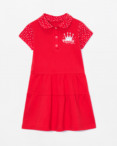 Платье 2141-119 Princess корона  красный