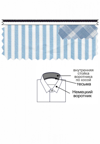 Сорочка мужская короткий рукав GREG 211/207/0226/1p STRETCH