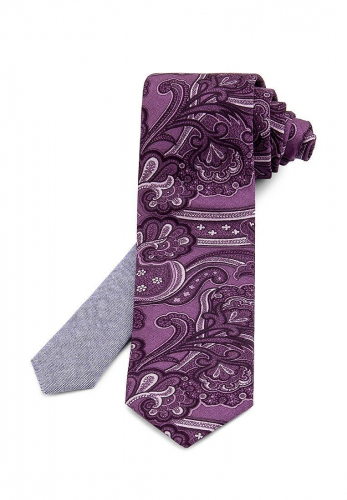 Галстук мужской RIETTI Rietti-silk-сирень 807.1.14