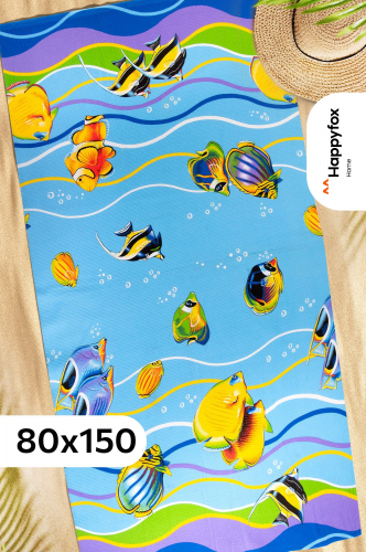 Полотенце пляжное вафельное 80x150 см