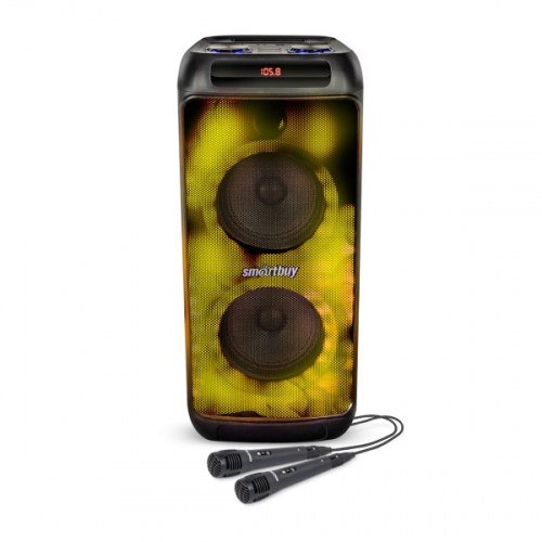 Колонка SmartBuy FLAMER черная, 2.1, bluetooth, 60W, MP3, FM, EQ, мкрофон, караоке (SBS-5190)