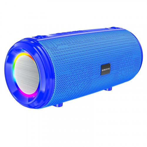 Колонка Borofone BR13, BT-Колонка 2x5W /USB /TF /AUX /светомузыка, синяя