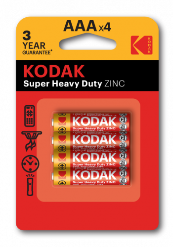 Батарейка Kodak R03 AAA BL4 (4/48/240)