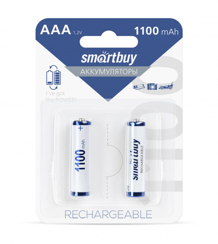 Аккумулятор AAA Smartbuy 1100 mAh BL2 (2/24)