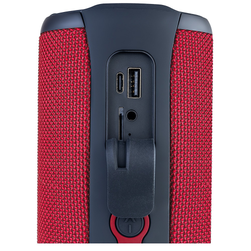 Колонка Perfeо TELAMON красная Bluetooth FM, MP3 USB/TF, AUX, TWS, LED, HF, 40W, 4400mAh, (PF_D0341)