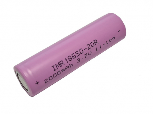 Аккумулятор ET IMR 18650-20R 18*65мм 3.6V, 2000mAh, Li-Ion, высокотоковый