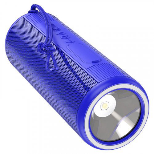 Колонка Hoco HC11, BT-Колонка 2х5W/ 1200mAh/ TF/ USB/ AUX /фонарь синяя