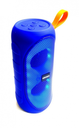 Колонка Kimiso KMS-173 (Bluetooth/RGB подсветка/зарядка через Type-C) синяя